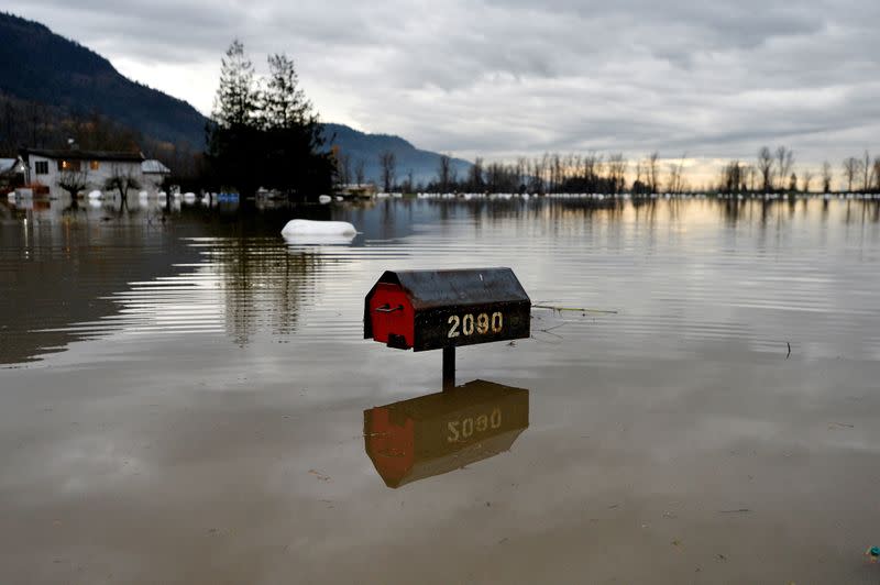 FILE PHOTO: Rainstorms cause flooding in the western Canadian province of British Columbia