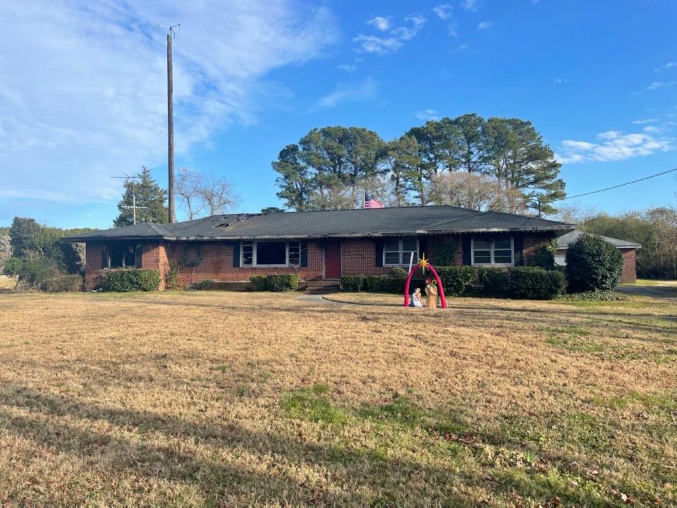 The New Church Volunteer Fire and Rescue Company responded to a fire at this home in the 6000 block of Lankford Highway in Accomack County, Virginia on Saturday, Dec. 4, 2021. The body of a 62-year-old man was found inside the home, and Virginia State Police said the case is being handled as a suspicious death, possible homicide and arson investigation.