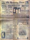 The Hindustan Times’ Independence Day edition spoke about the end of the British rule, the birth of a nation, the swearing in of governors and also paid homage to Mahatma Gandhi. The paper quoted president of the constituent assembly, Dr Rajendra Prasad, as saying “To all we give the assurance that it will be our endeavour to end poverty and squalor and it’s companions, hunger and disease to abolish distinctions and exploitation and to ensure decent conditions of living.”