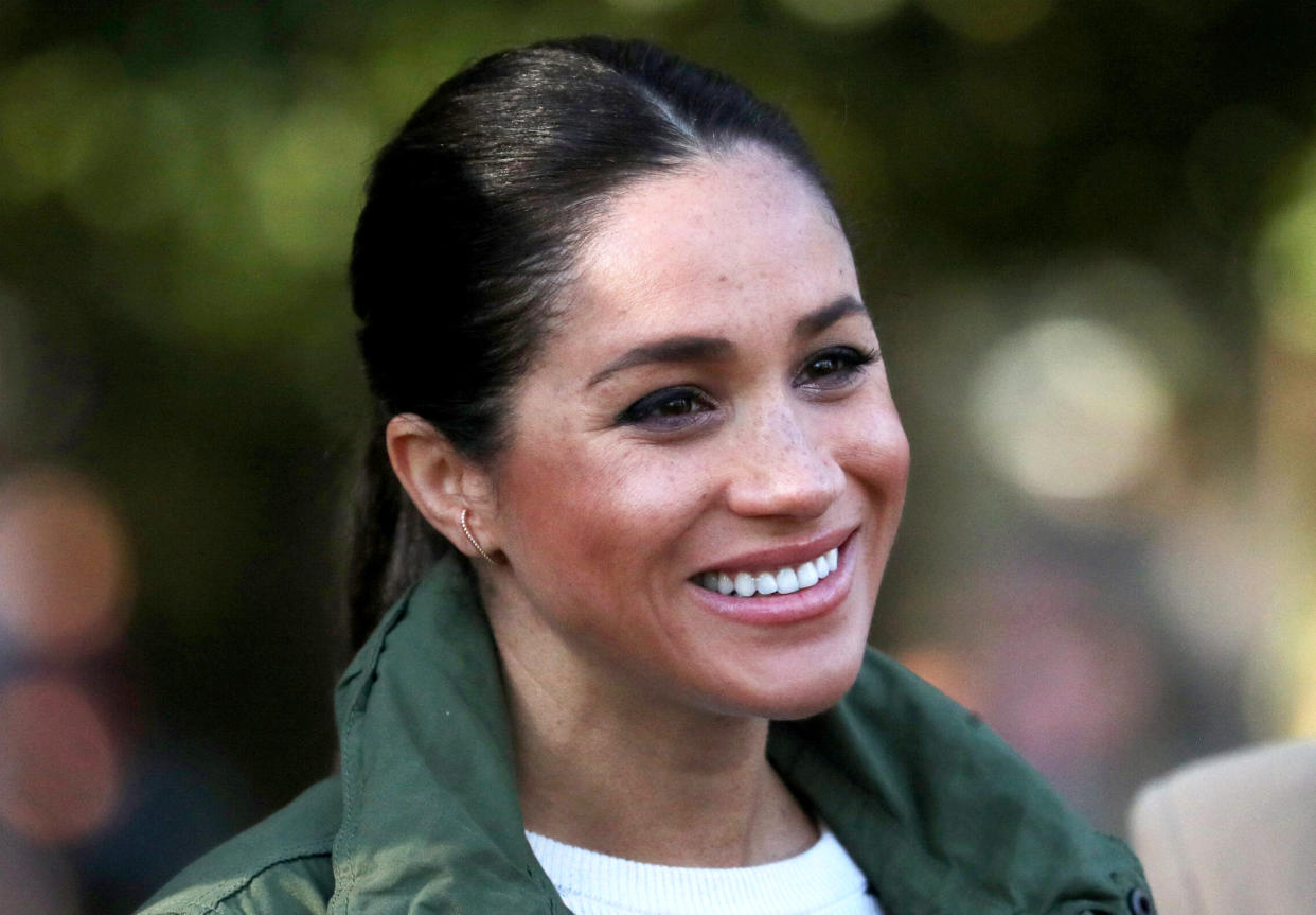 Meghan, Duchess of Sussex visits the Moroccan Royal Federation of Equitation Sports. (Photo: Getty Images)