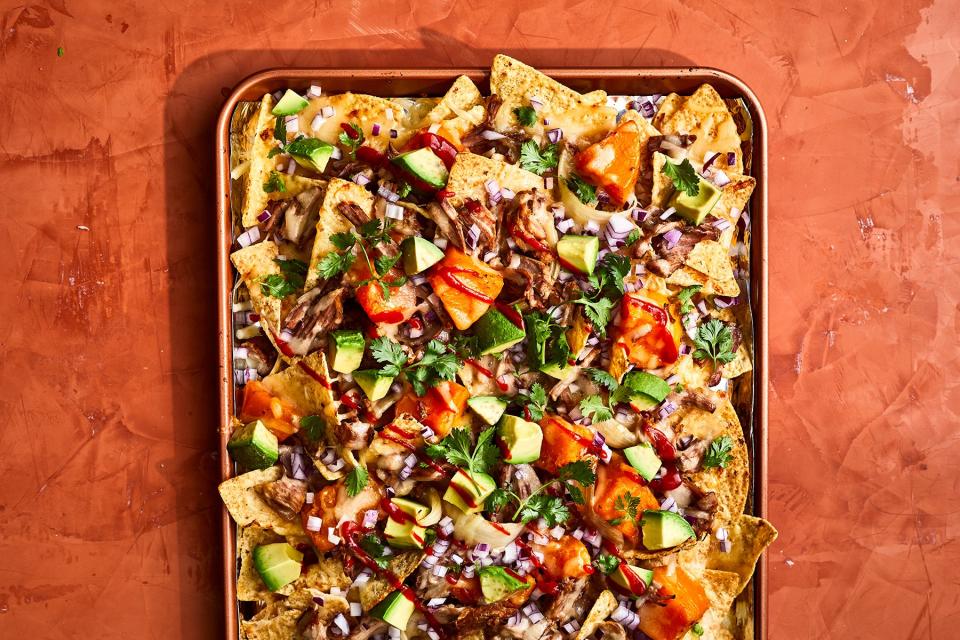 Braised Pork and Squash Nachos