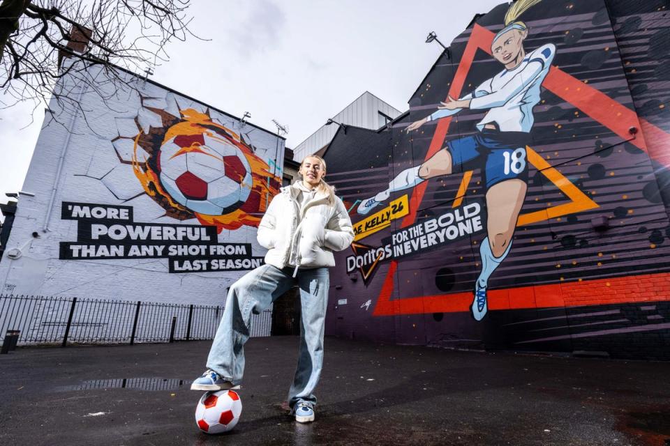 Kelly has seen a mural unveiled in her honour marking the ferocious strike (PA)