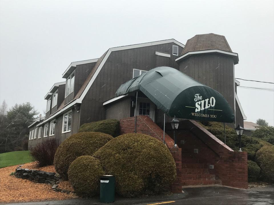 The Silo, six miles west of Greene, in 2020.