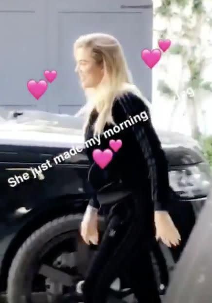 Is it a baby bump on show? Source: Instagram