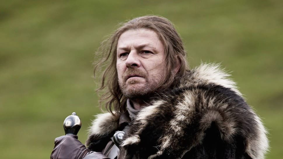 Sean Bean as Ned Stark in the first season of 'Game of Thrones'. (Credit: HBO)