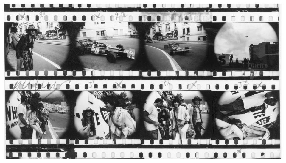 Keith Richards and Anita Pallenberg at the 1971 Monaco grand prix