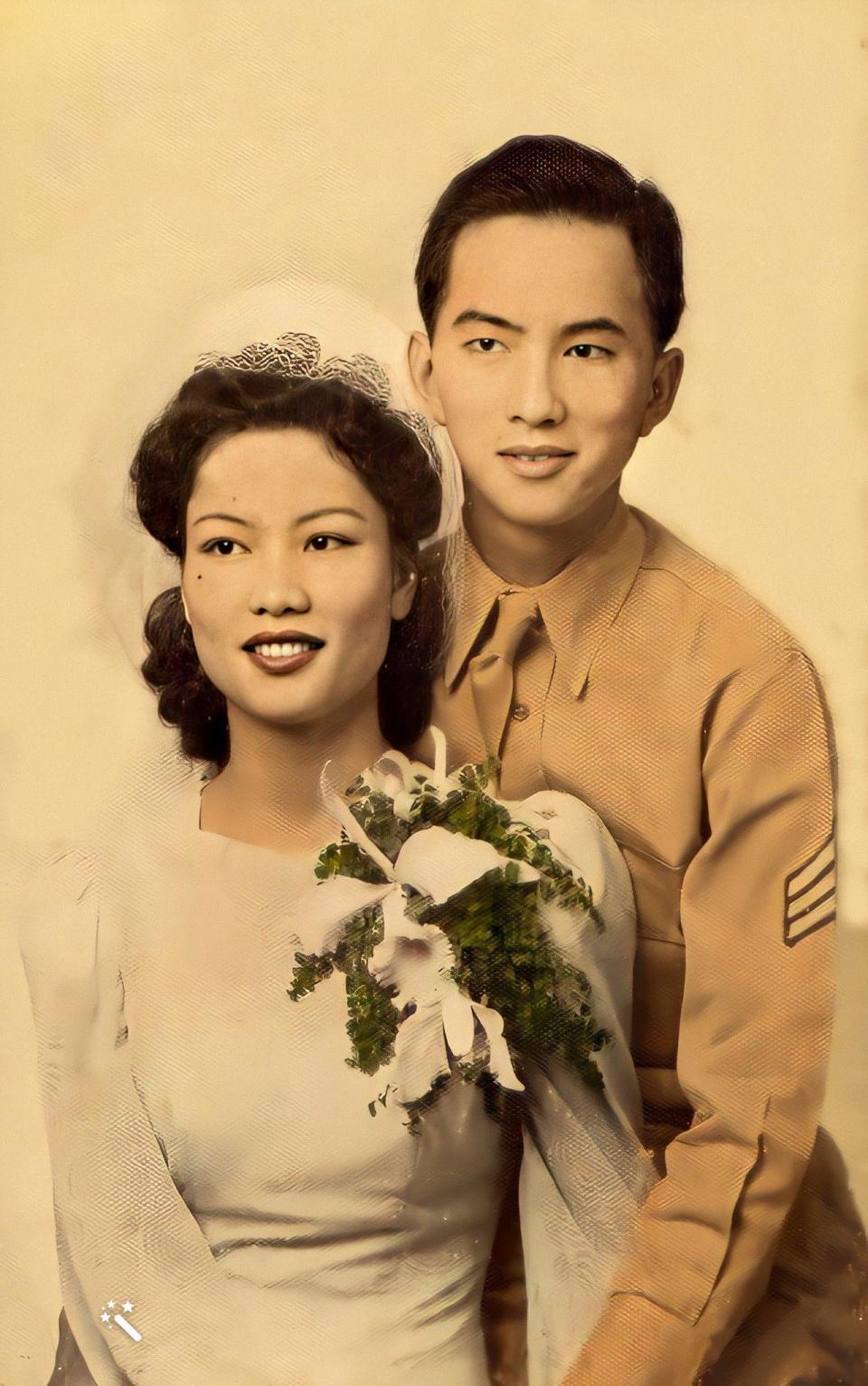 <div><p>"My grandparents’ relationship was a true partnership built on the beliefs of the strength of family values and the virtue of hard work. Goong Goong returned to the University of Hawaii on the GI Bill, earned his degree in engineering and worked for the government. Popo provided support, caring for their five children in their multigenerational household. </p><p>When all their children were of school age, Popo returned to the University of Hawaii to complete her college degree (her education was interrupted by World War II) with the full support and encouragement of Goong Goong. Later, Goong Goong established his engineering consulting firm. Popo and Goong Goong taught us the importance of family, education and hard work by their example." </p><p>—<i>Trevor Goo</i></p></div><span> Courtesy of Trevor Goo</span>