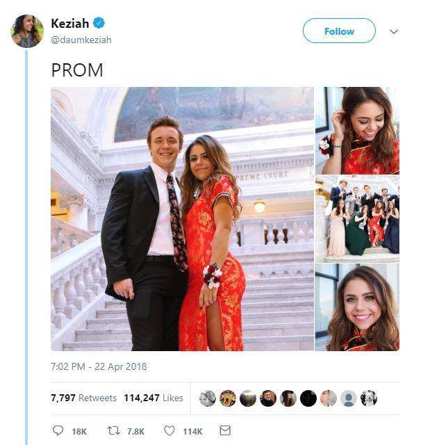 Utah teenager, Keziah Daum, sparked a huge debate on Twitter about cultural appropriation after posting photos of her traditional Chinese prom dress