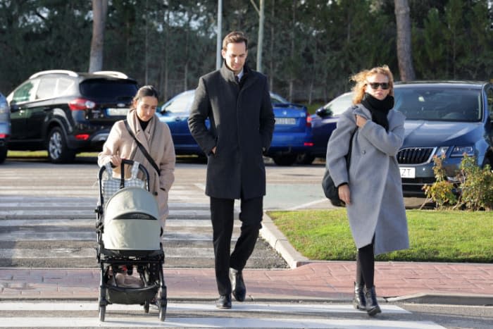 Lorenzo Díaz García junto a su mujer, Paloma de la Hoz, y su hermana, Eva Díaz