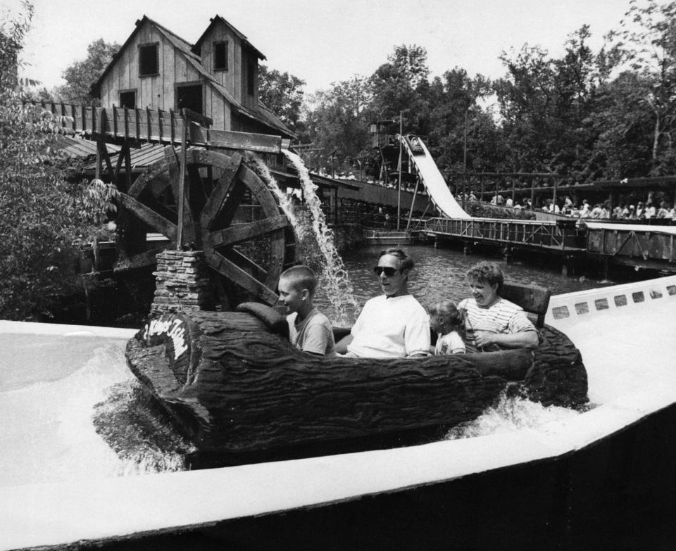 1988: The Log Flume ride at Kings Island. The Enquirer/Michael E. Keating