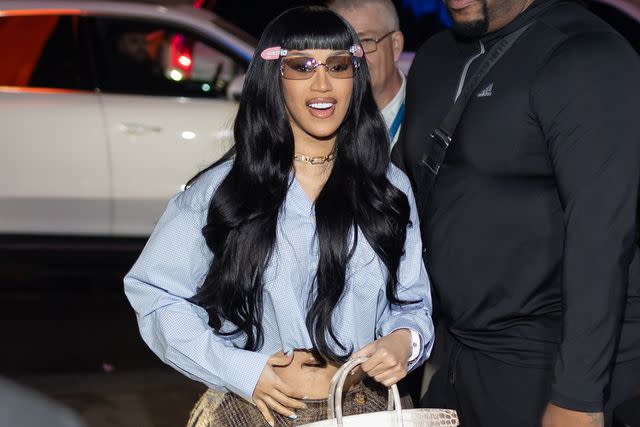 <p>Shutterstock / SplashNews</p> Cardi B in New York City on April 30, 2024