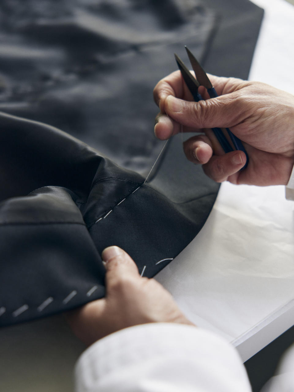 The savoir-faire of Dior's bespoke three-piece suit. (PHOTO: Sophie Carre & Laora Queyras/Dior)