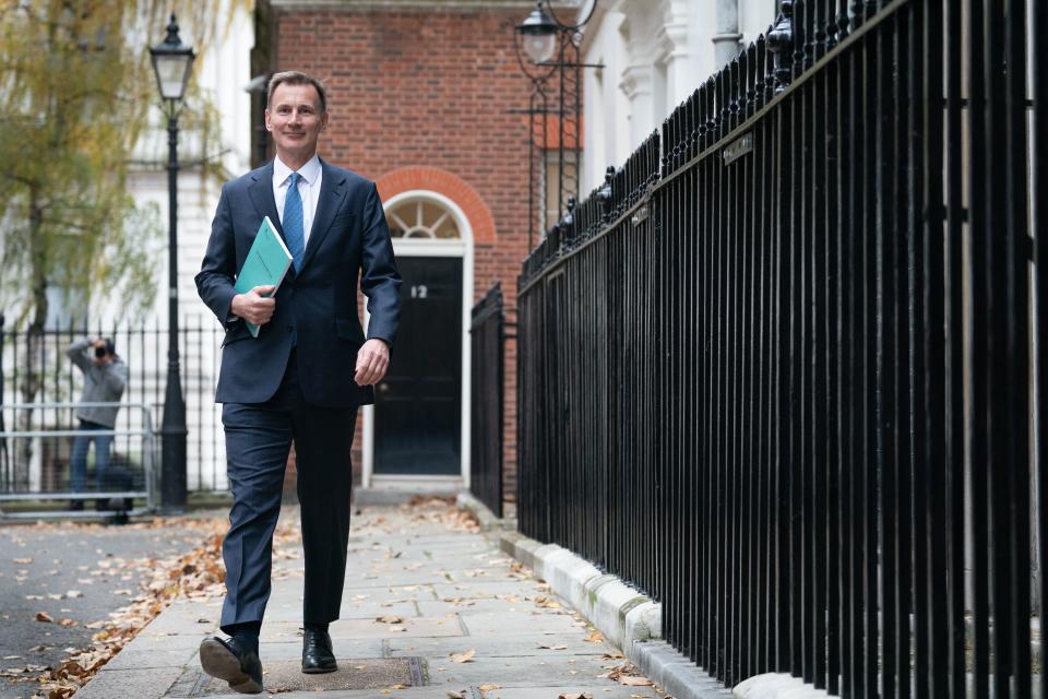 Chancellor of the Exchequer Jeremy Hunt has announced increases to the minimum wage, pensions and benefits (PA Wire)