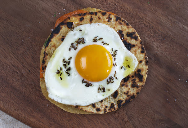 Sweet Potato and Cilantro Quesadilla