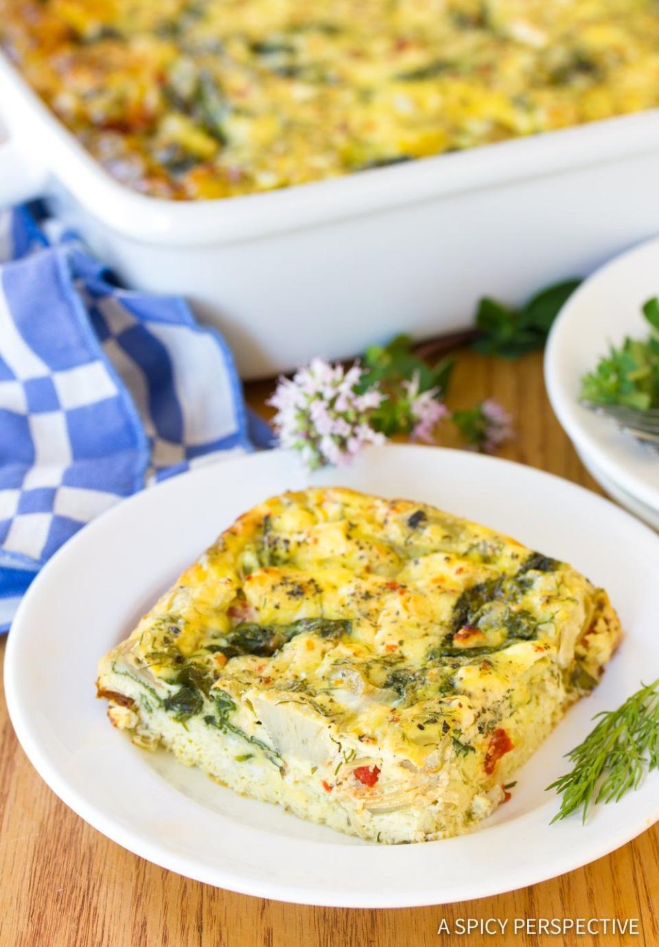 Greek Omelette Casserole