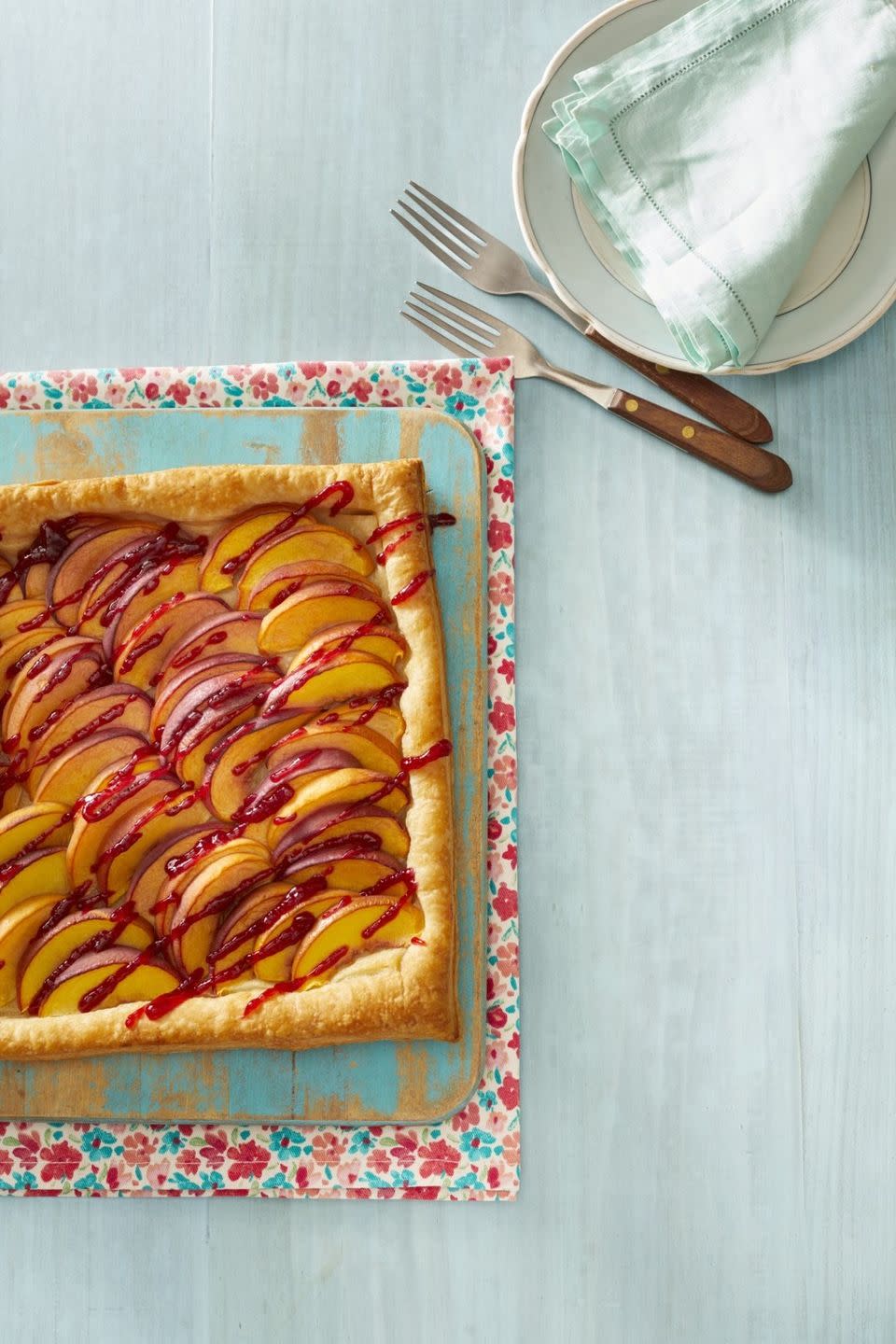 Peach Melba Tart