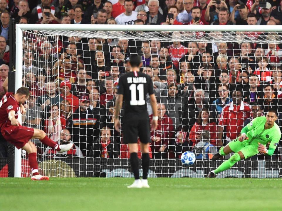 James Milner scores from the penalty spot (Getty Images)