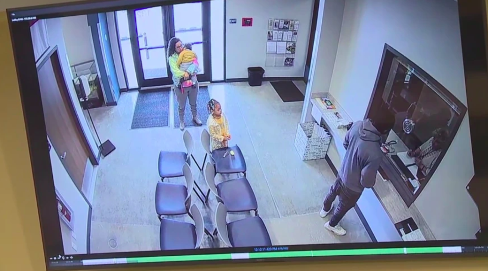Security footage of the family at the sheriff’s office, captured just hours before the fatal murder-suicide. (WGHP)