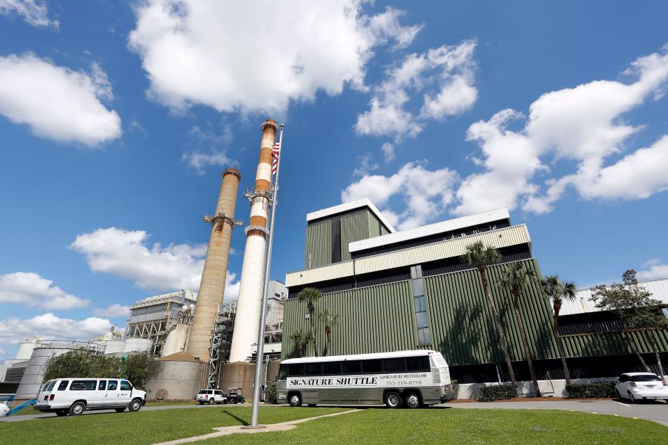 Middle school students attending Camp Empowerment, hosted by Gainesville Regional Utilities, take a tour of GRU's largest power plant, the Deerhaven Generating Station in Gainesville, on March 25, 2015.