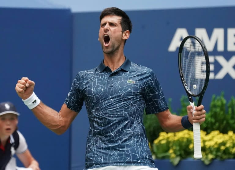Roar of victory for Novak Djokovic