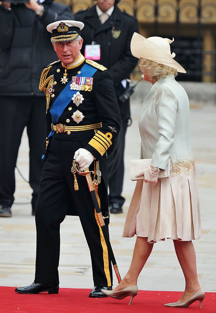 Prince Charles wore his military uniform for the occasion.