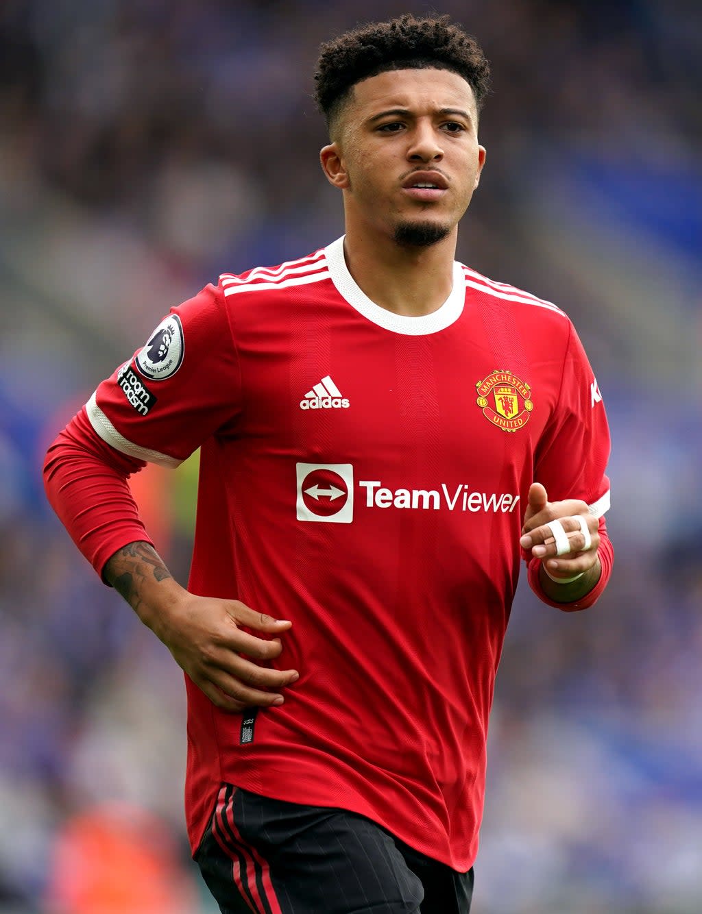 Jadon Sancho scored his first Manchester United goal on Tuesday (Mike Egerton/PA) (PA Wire)