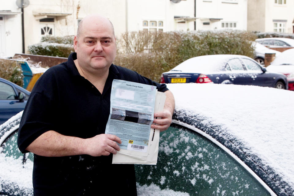 Lee Williamson is angry about his £70 fine (Picture: SWNS)