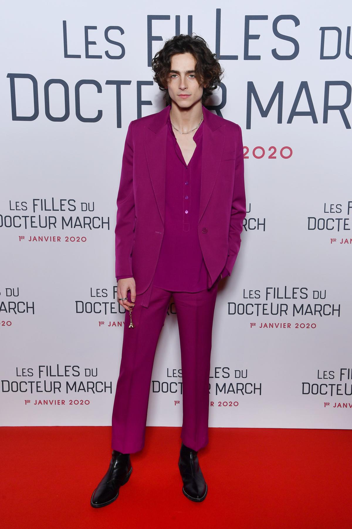 Timothée Chalamet Rocked A Keychain At A 'Little Women' Premiere