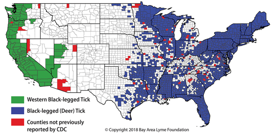 Citizen-scientists collected and provided the ticks evaluated in the study as part of Bay Area Lyme Foundation’s Free Tick Testing program (2016-2019).