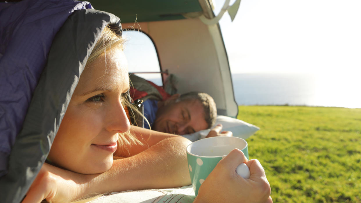  Camp in comfort: content campers. 