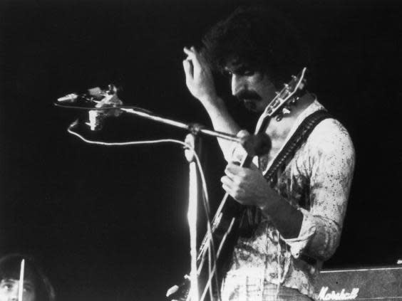 On stage at The Oval cricket ground, south London, in September 1972 (Getty)