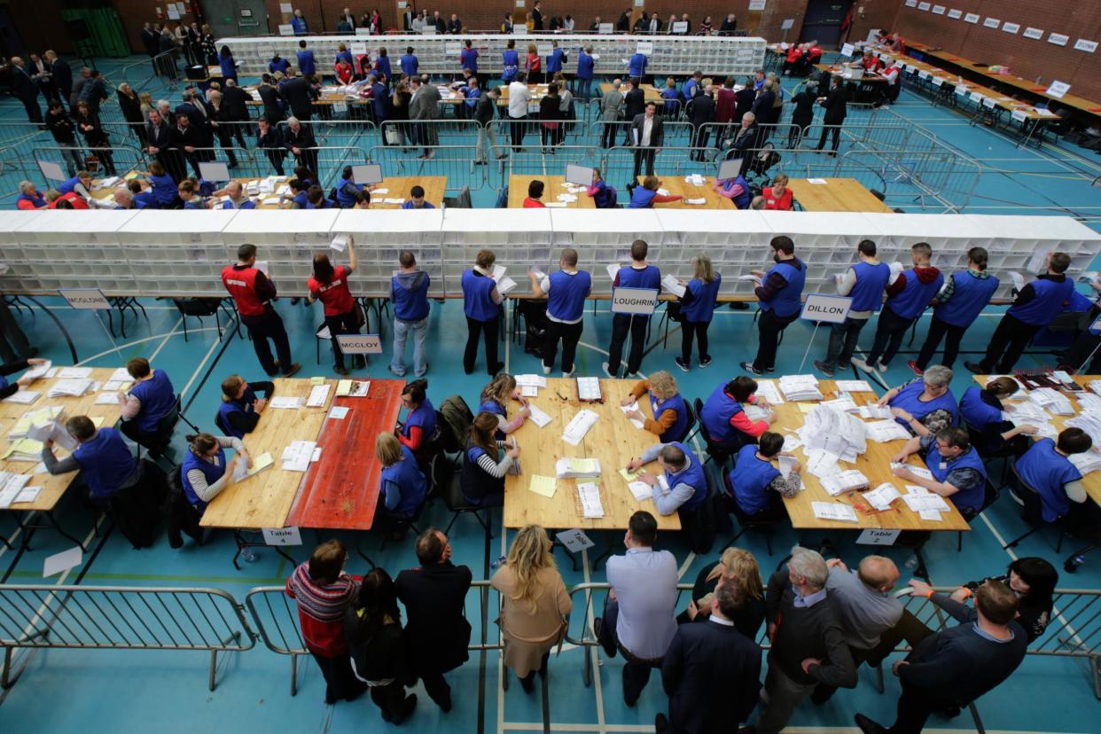 Cabinet Office figures show that a total of 622,000 people registered to vote on 22 May, of which 246,000 were under 25: AFP/Getty