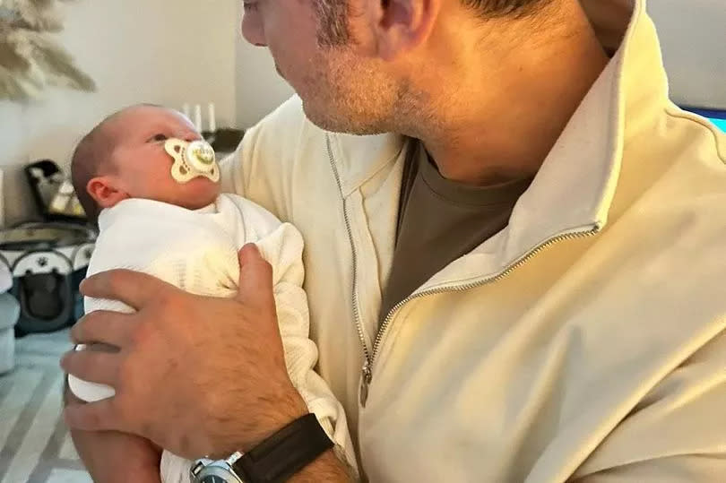 Gary Lucy with baby Bonnie