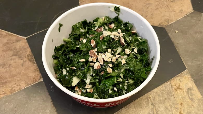 bowl of kale salad