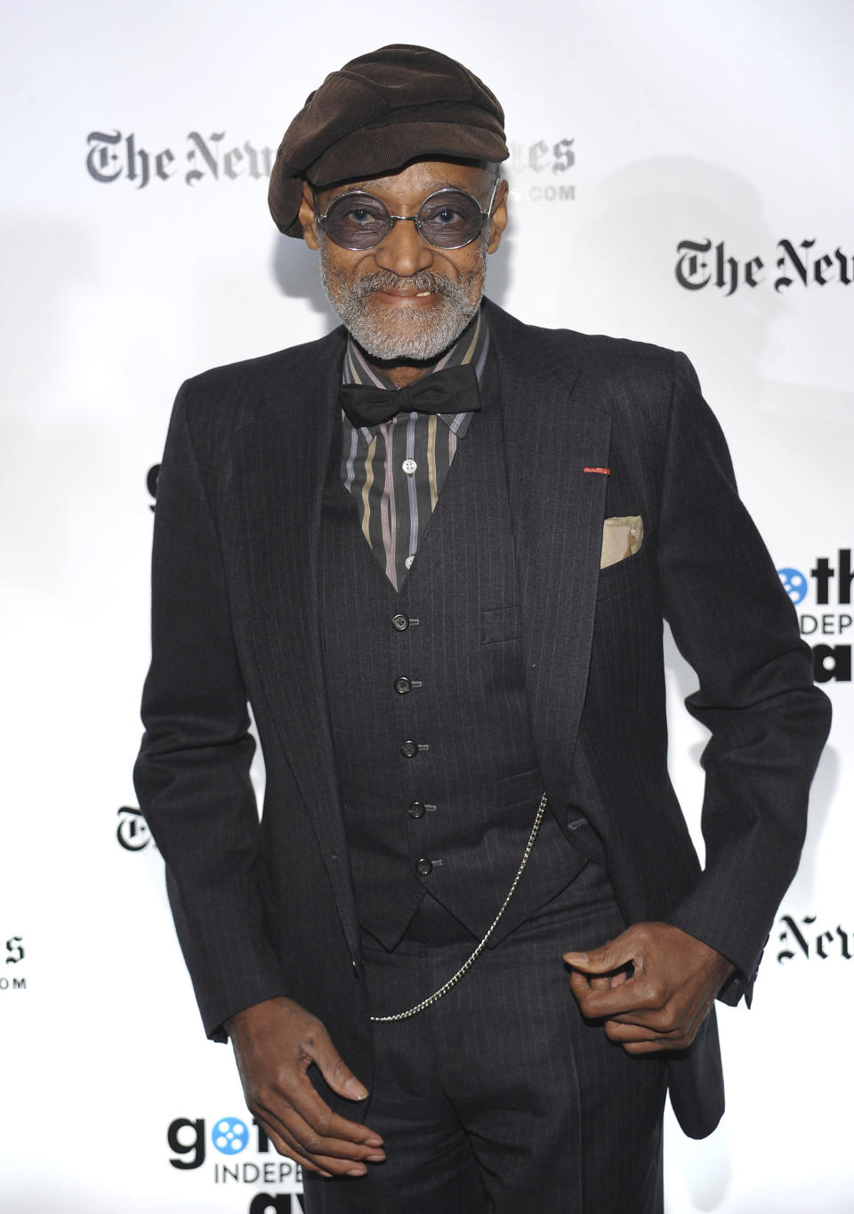 FILE - Gotham Tribute Honors recipient, filmmaker Melvin Van Peebles attends the 18th Annual Gotham Independent Film Awards at Cipriani Wall Street on Tuesday, Dec. 2, 2008, in New York. Van Peebles, a Broadway playwright, musician and movie director whose work ushered in the “blaxploitation” films of the 1970s, has died at age 89. His family said in a statement that Van Peebles died Tuesday night, Sept. 21, 2021, at his home. (AP Photo/Evan Agostini, File)