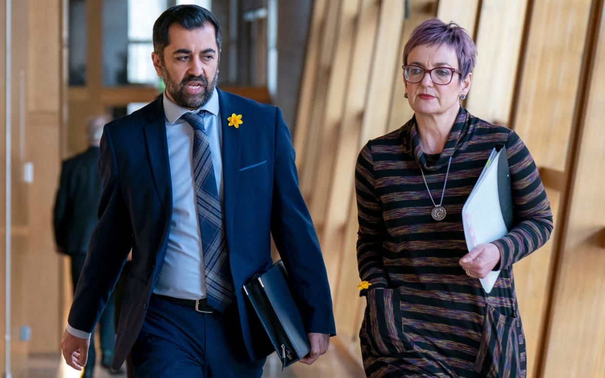 Humza Yousaf and Justice Secretary Angela Constance