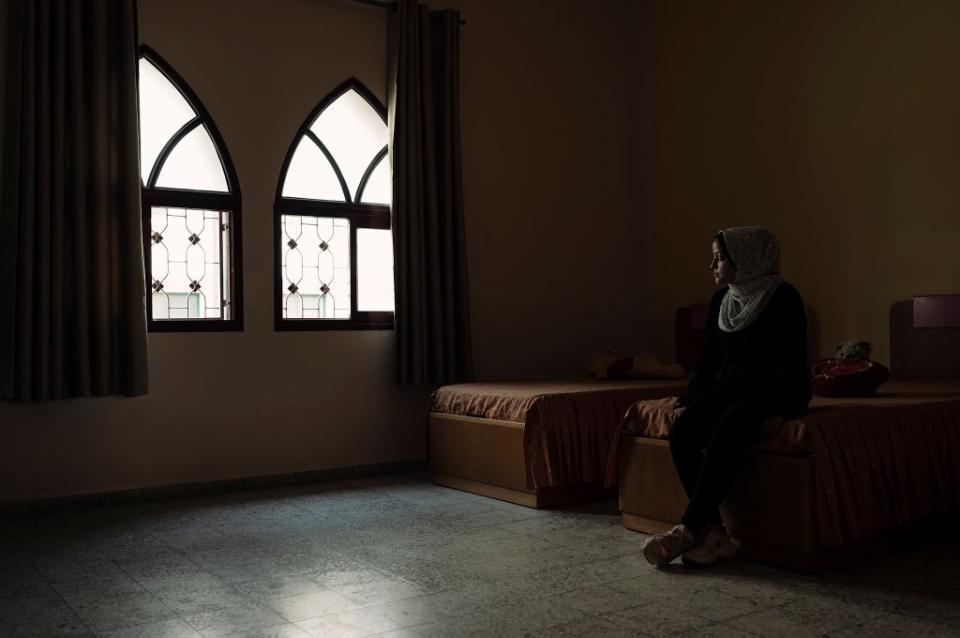 Aisha, 14, suffered tragedy when five members of her family were killed when they took shelter in a school that was attacked during the 2014 Gaza war (Paddy Dowling/Qatar Fund For Development)