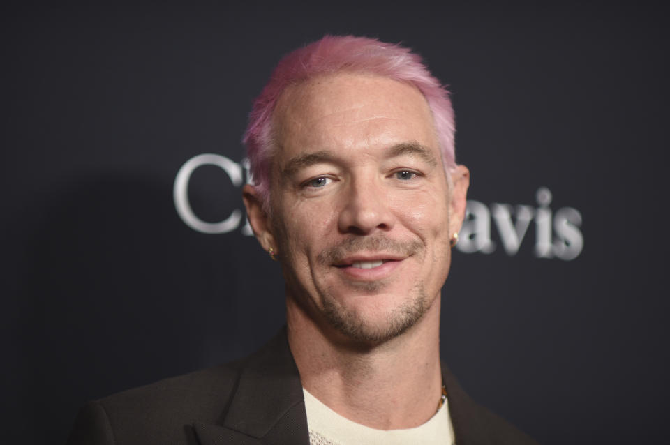 Diplo arrives at the Pre-Grammy Gala on Saturday, Feb. 3, 2024, at the Beverly Hilton Hotel in Beverly Hills, Calif. (Photo by Richard Shotwell/Invision/AP)