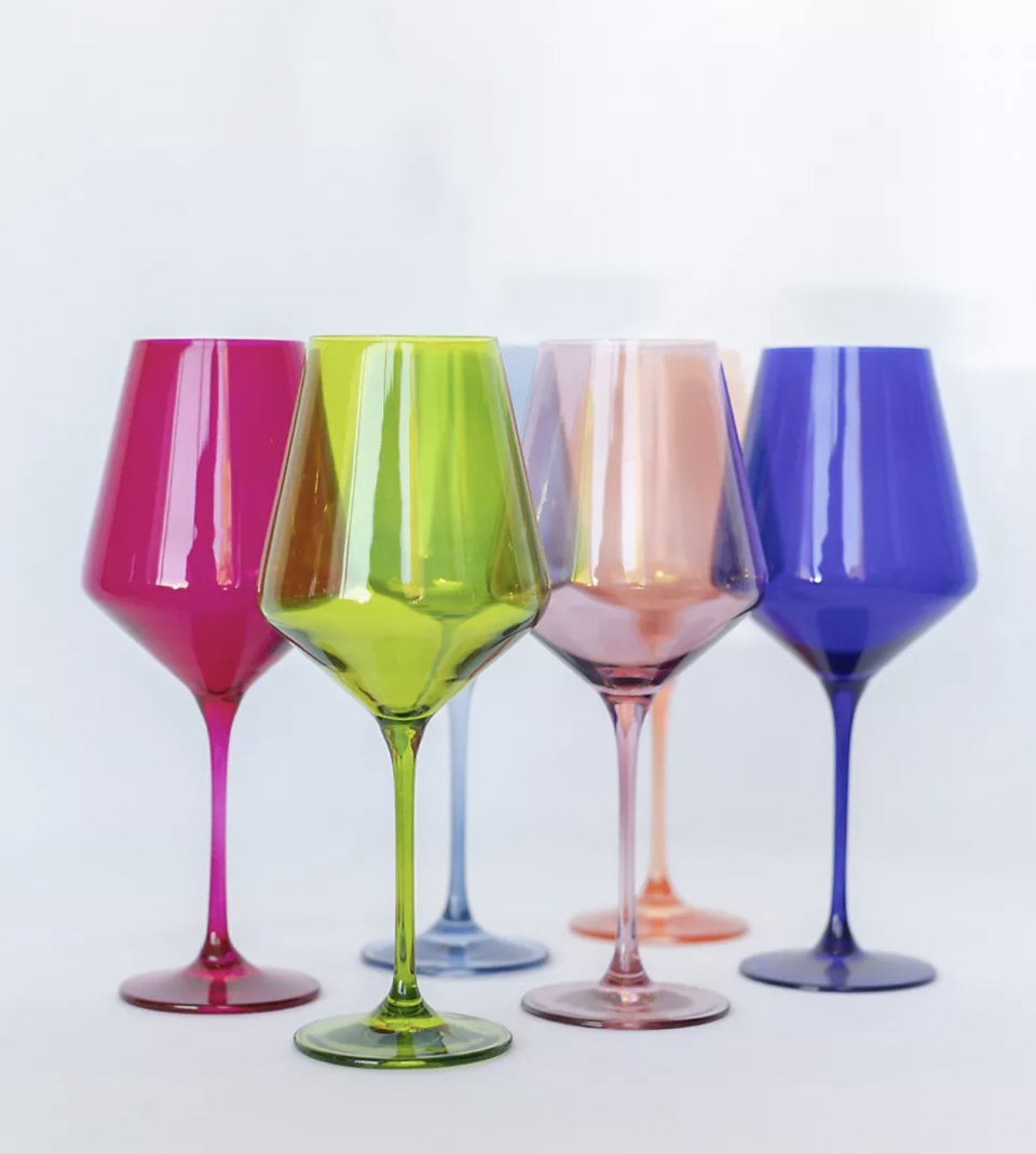 <p><a href="https://go.redirectingat.com?id=74968X1596630&url=https%3A%2F%2Fwww.anthropologie.com%2Fshop%2Festelle-colored-glass-mixed-stemware-set%3Fcolor%3D095%26type%3DSTANDARD%26size%3DSet%2BOf%2B6%26quantity%3D1&sref=https%3A%2F%2Fwww.cosmopolitan.com%2Fstyle-beauty%2Ffashion%2Fg26765913%2Fgifts-for-mom-from-daughter%2F" rel="nofollow noopener" target="_blank" data-ylk="slk:Shop Now;elm:context_link;itc:0;sec:content-canvas" class="link ">Shop Now</a></p><p>Mixed Stemware Set</p><p>anthropologie.com</p><p>$185.00</p>