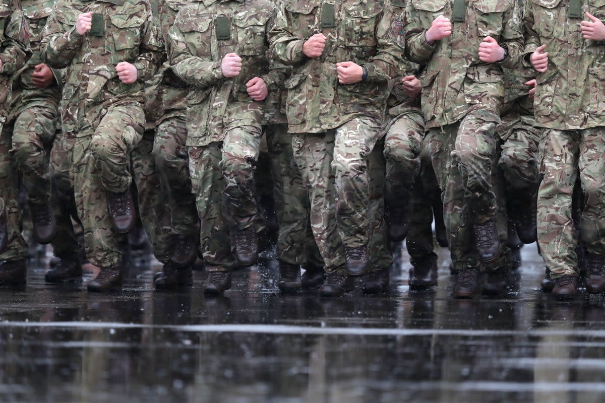 A staff sergeant has been dismissed from the British Army (PA )