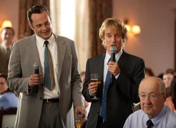 Owen Wilson and Vince Vaughn in the movie 'Wedding Crashers'. Source: Yahoo USA