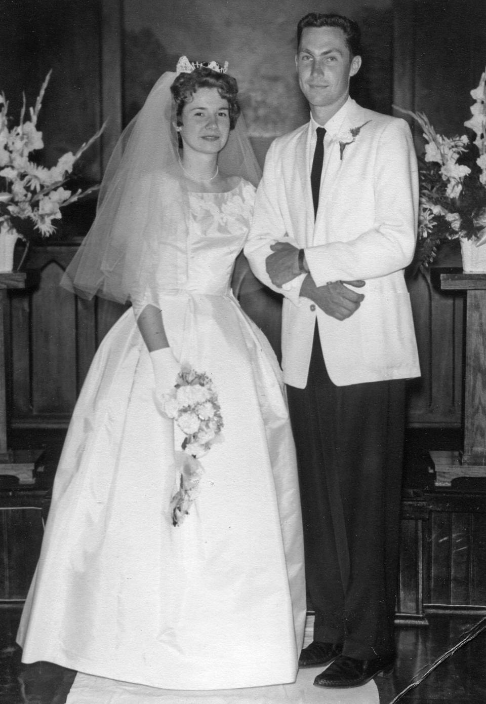 Carolyn and Bill Suman on their wedding day, July 7, 1963.
