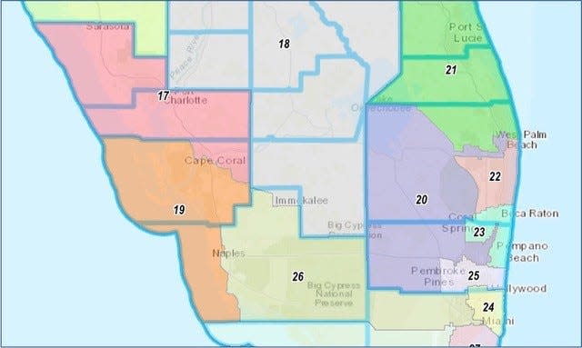 Congressional district map