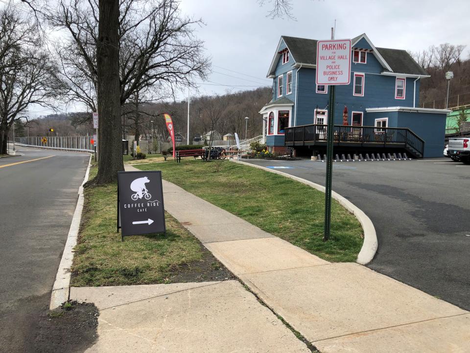 The Coffee Ride Cafe has set up shop in the old South Nyack Village Hall, at the end of a ramp leading to the Gov. Mario Cuomo Bridge's shared-use path. The Thruway is seeking vendors to sell food on the path's Rockland and Westchester landings.