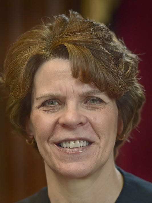 Franklin County President Judge Carol L. Van Horn is seen in this file photo from March 23, 2016. She was the supervising judge for the investigative grand jury. Van Horn ordered that the full grand jury report be released. “Here we have an admission from the unindicted person who is protected by the statute of limitations from criminal prosecution after he was afforded all the protections of due process,” Van Horn wrote in a 19-page opinion.