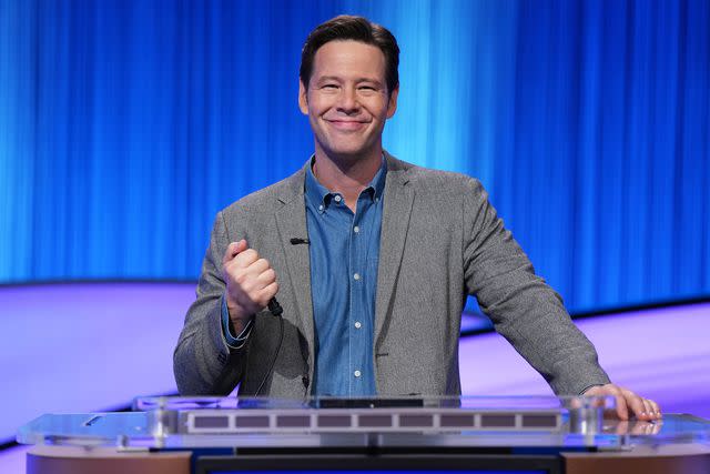 <p>Tyler Golden/ABC via Getty Images</p> Ike Barinholtz on 'Celebrity Jeopardy'