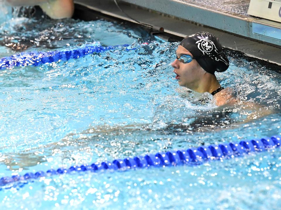 Mason's Bella Teply is The Enquirer's Division I girls swimmer of the year.