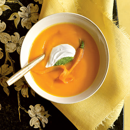 Classic Menu: Carrot Soup with Yogurt