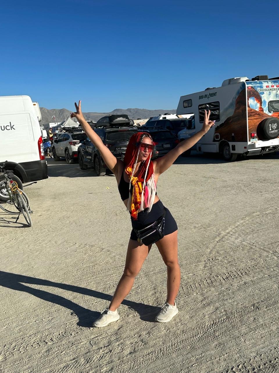 Anneta at Burning Man