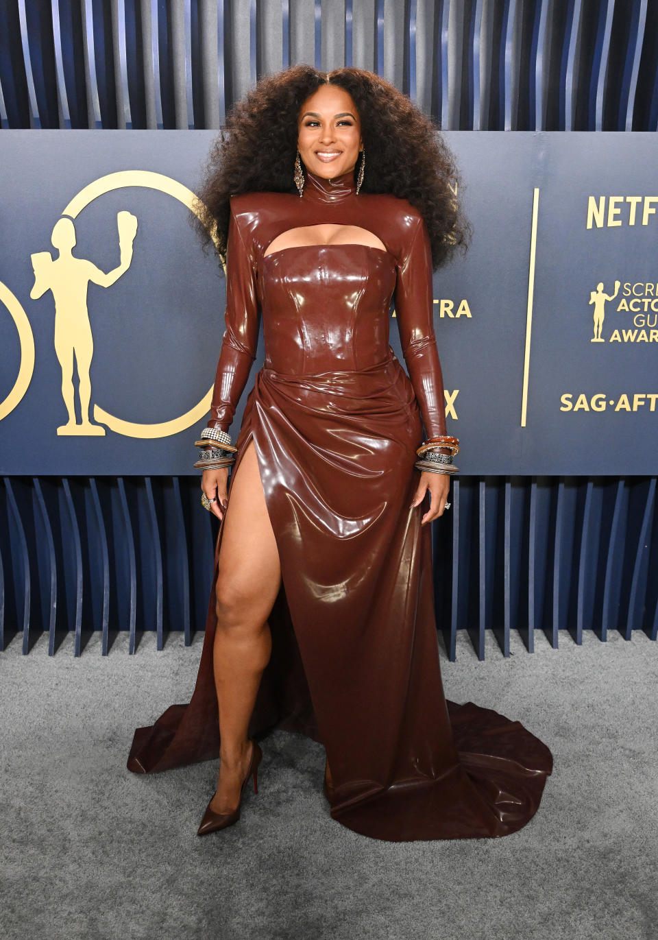 Ciara at the 30th Annual Screen Actors Guild Awards held at the Shrine Auditorium and Expo Hall on February 24, 2024 in Los Angeles, California. (Photo by Gilbert Flores/Variety via Getty Images)